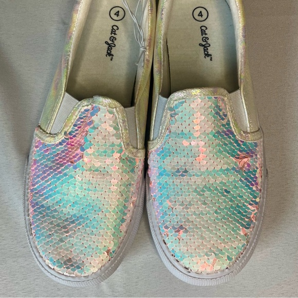 Girl's Colorful Sequin Slip-On Sneakers - Picture 3 of 8